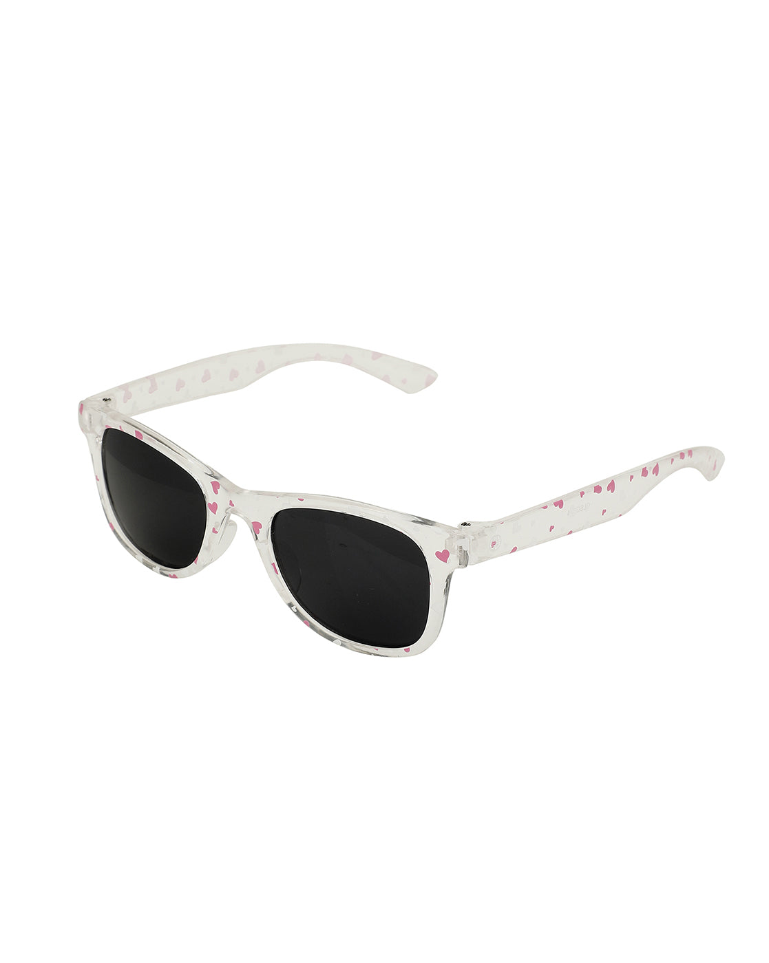 Kids Girls White With Pink And Uv Protected Lens Sunglass