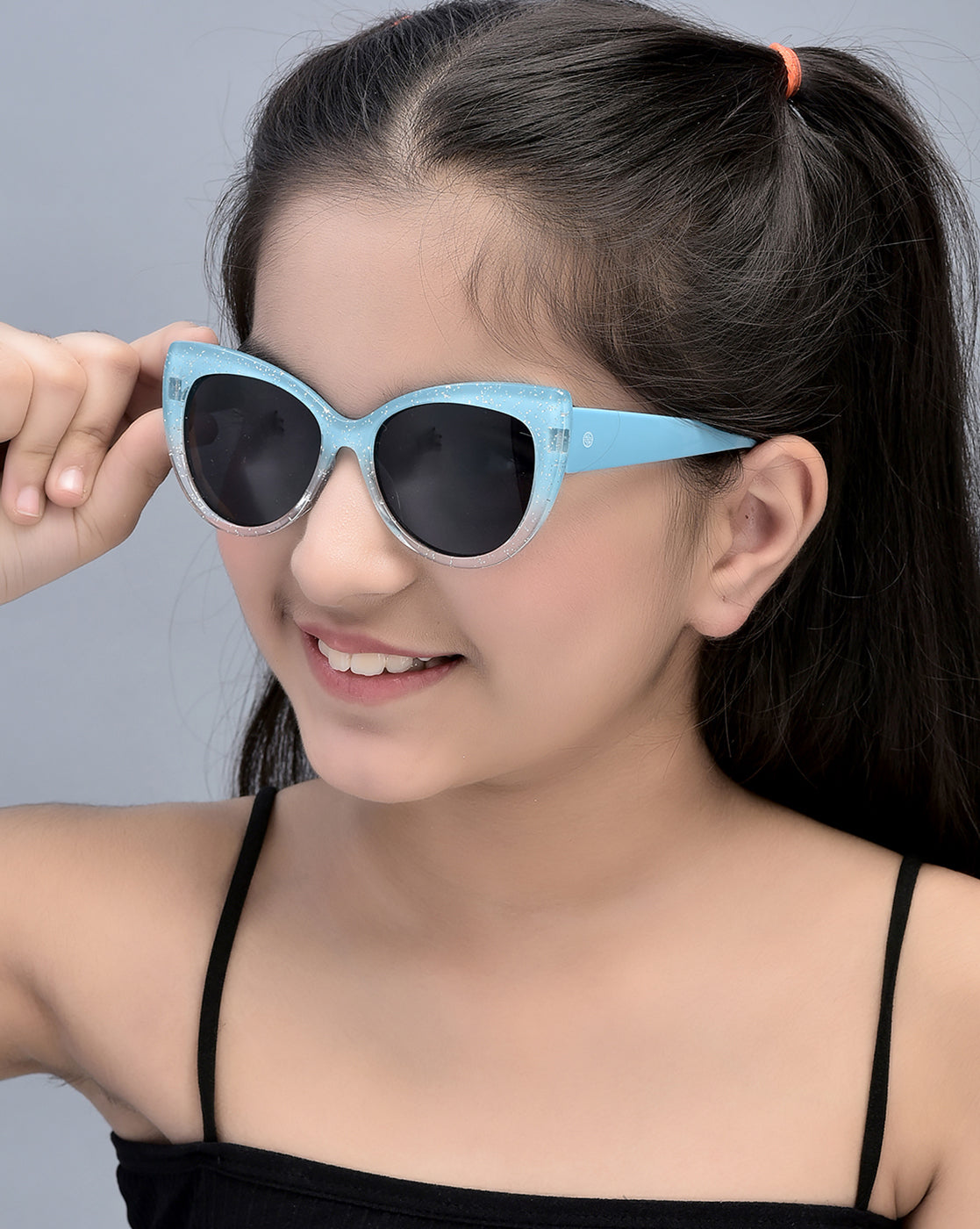 Kids Girls Uv Protected Cateye Sunglass