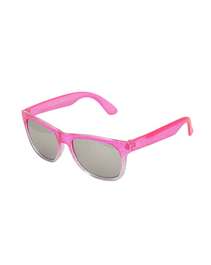 Kids Girls Pink With Uv Protected Lens Mirror Sunglass