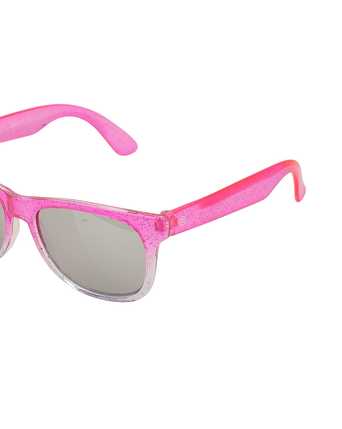 Kids Girls Pink With Uv Protected Lens Mirror Sunglass