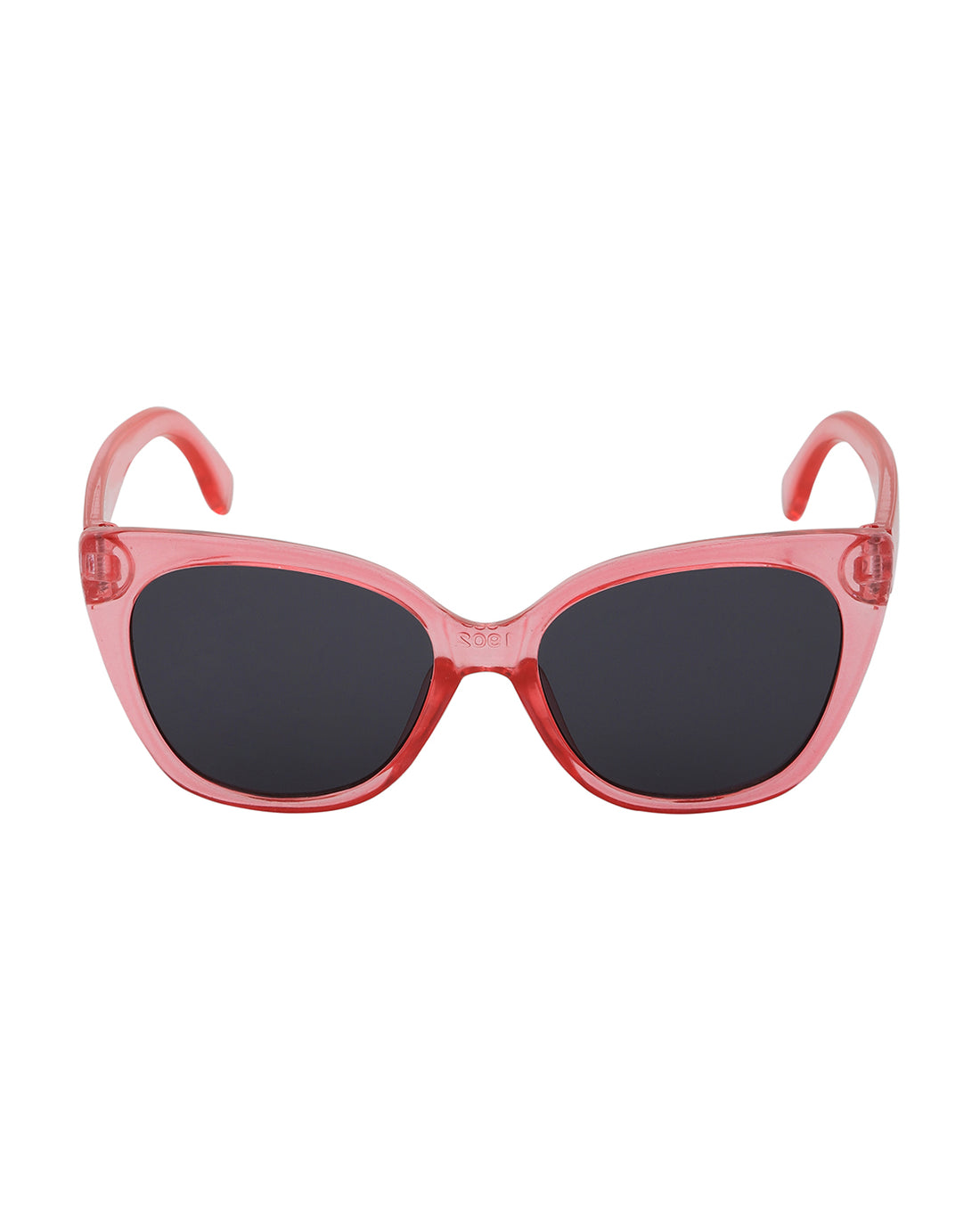 Red Toned UV Protected Lens Cat Eye Sunglass for girl