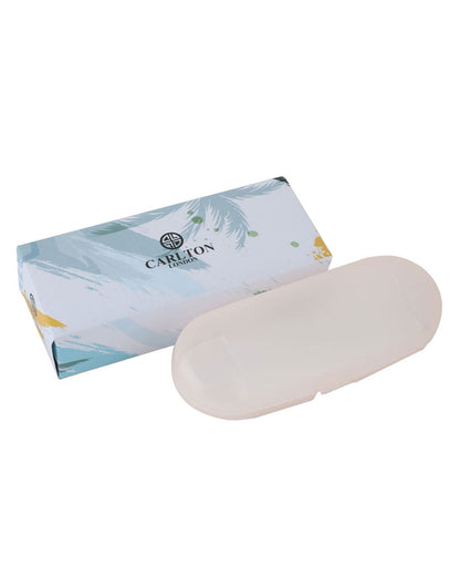 Girls Red and Pink Toned UV Protected Black Lens Foldover Sunglass