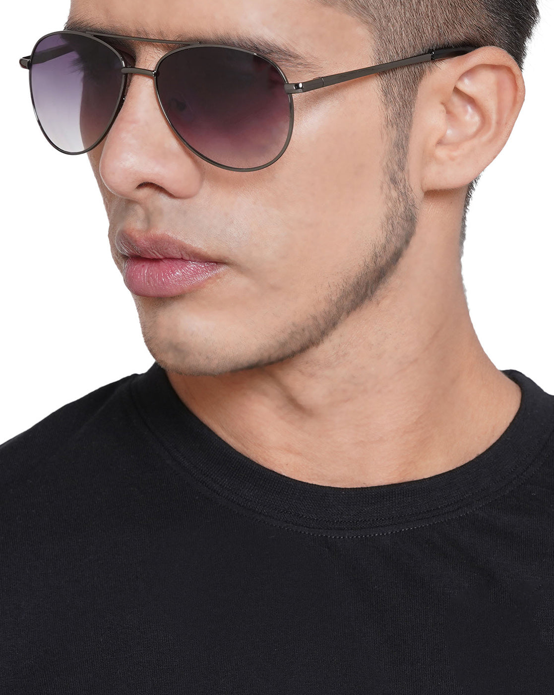 Buy Polarized Aviator Sunglasses for Juniors Small Face Women Men Vintage  UV400 Protection Shades(Black Frame/Black Lens) at Amazon.in