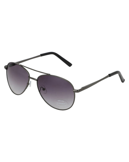 Carlton London Grey Aviator Sunglasses With Uv Protected Lens For Men