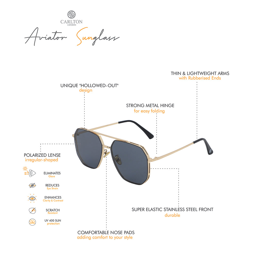 Premium Golden Frame Sunglasses For Men – Yard of Deals