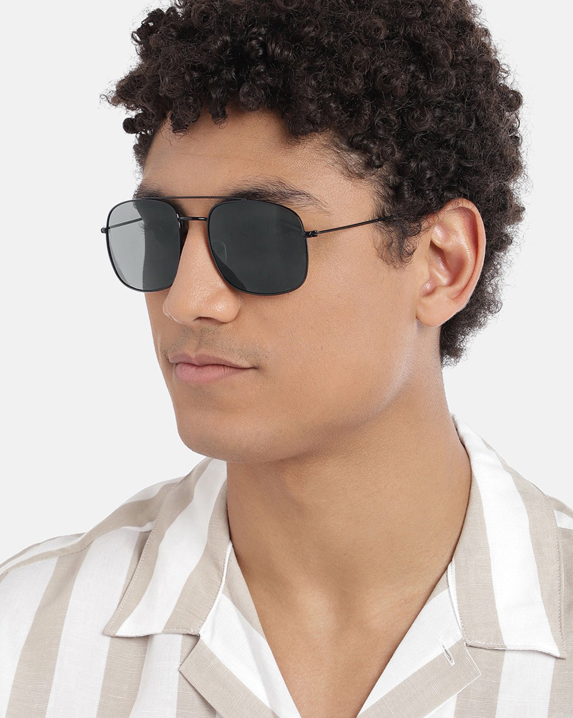 Square lens outlet aviator sunglasses