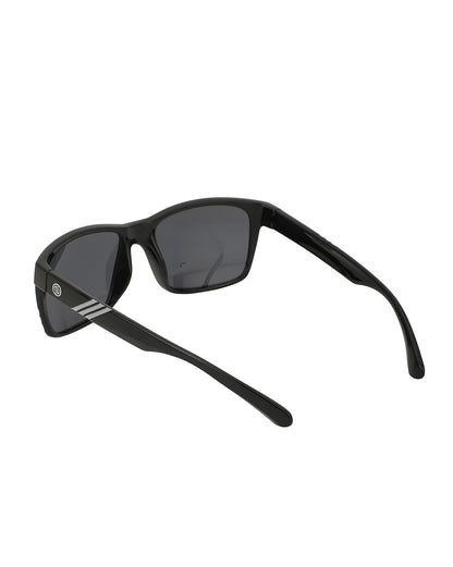 Black Toned With Uv Protected Lens Rectangle Sunglass For Men