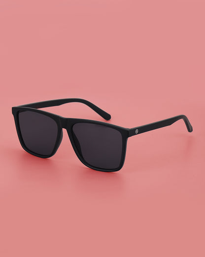 Black Toned With Uv Protected Lens Wayfarer Sunglass For Unisex