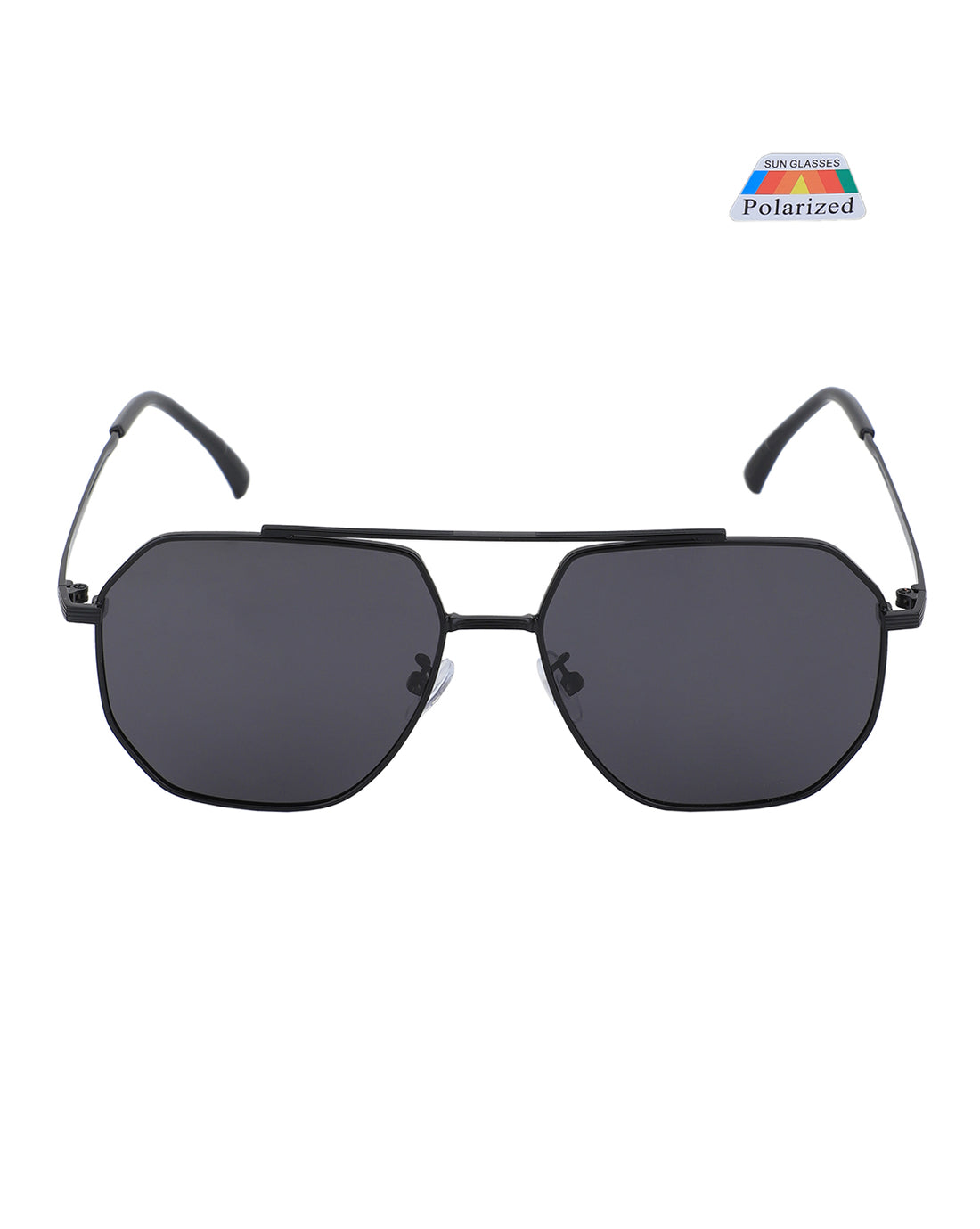 Premium Black Toned & Polarised Lens Rectangle Sunglass for men