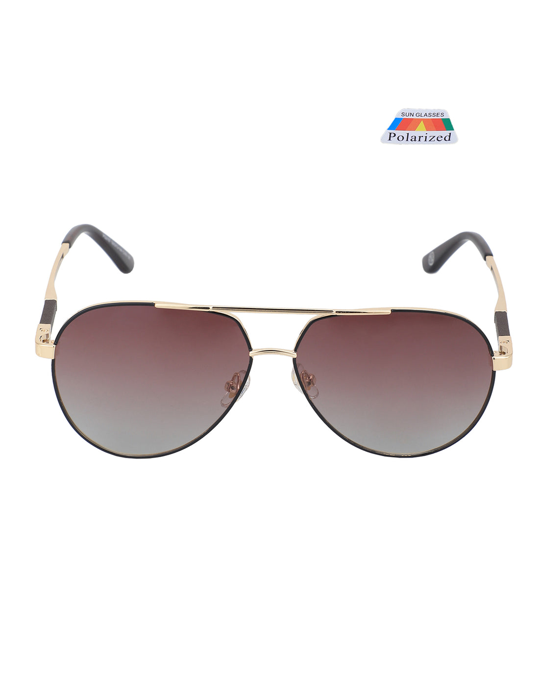 Premium Gold with Brown Toned & Polarised Lens Aviator Sunglass for men