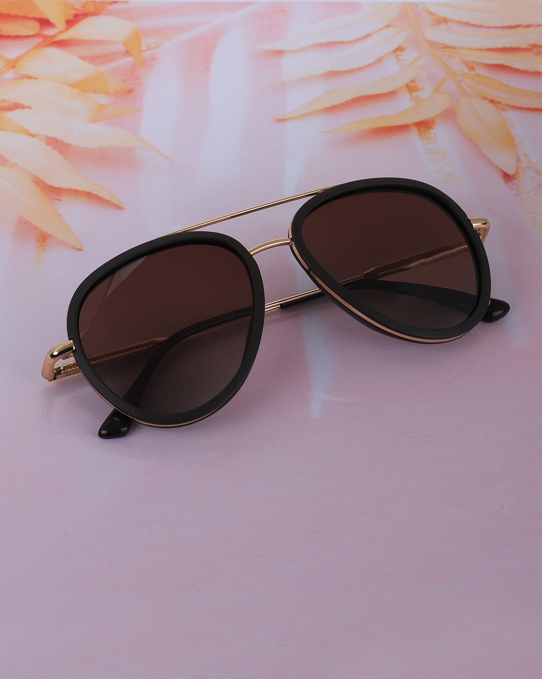 Premium Gold with Brown Toned &amp; Polarised Lens Aviator Sunglass for unisex