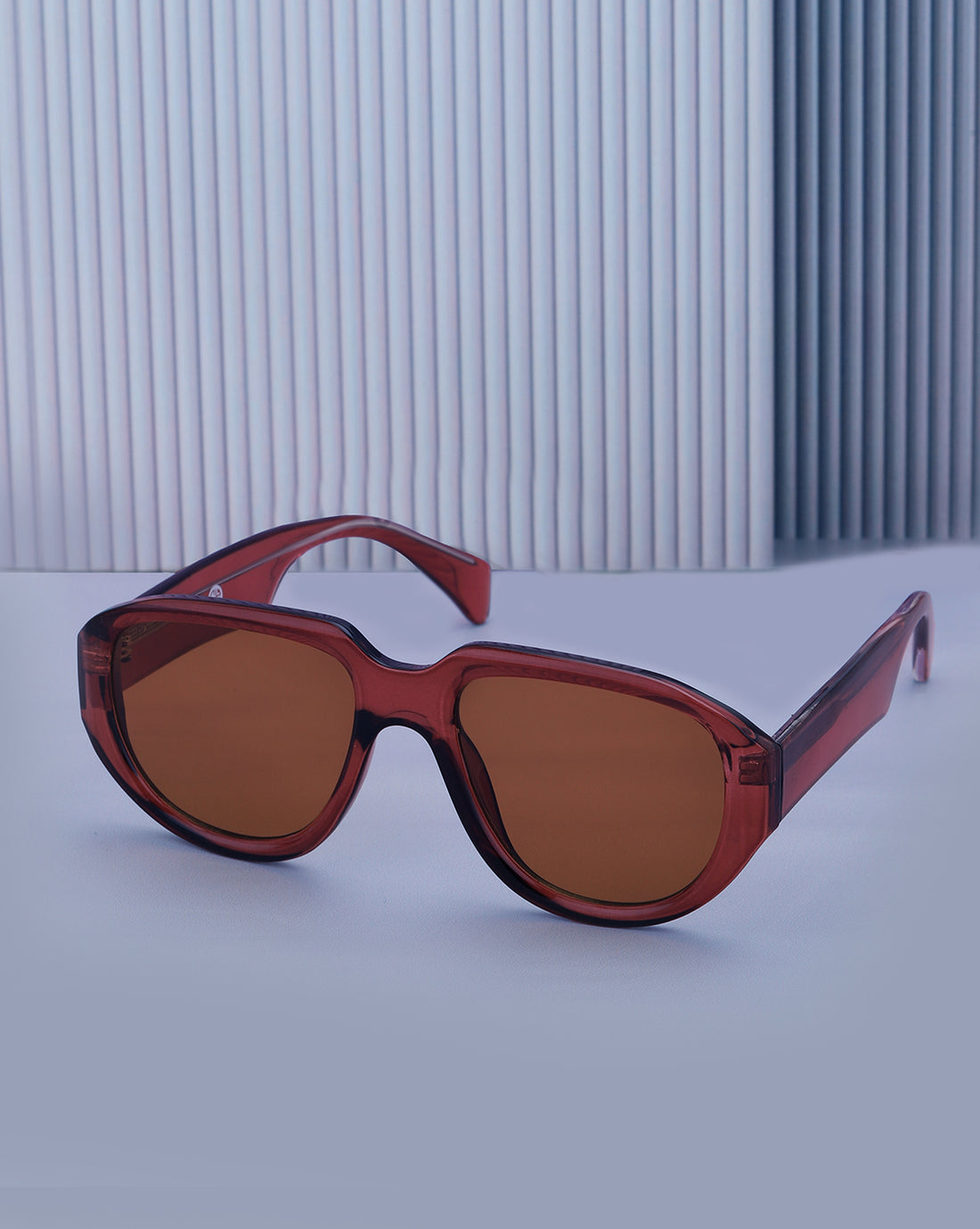 Brown Toned with Polycarbonate UV Protected Lens Oversized Sunglass for women