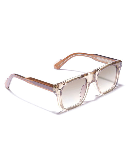 Brown Toned with Polycarbonate UV Protected Lens Rectangle Sunglass for women