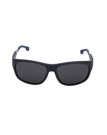 Black with Blue Toned and Black Polarised Lens Sports Sunglass for men