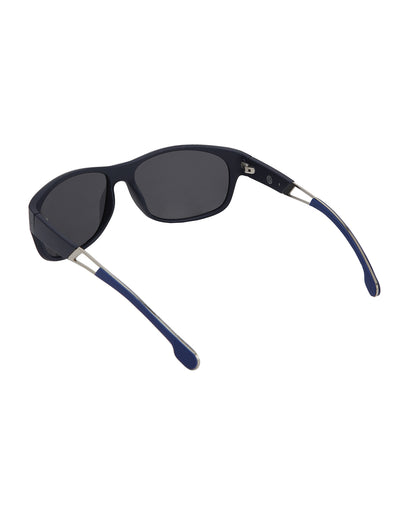 Black with Blue Toned and Black Polarised Lens Sports Sunglass for men