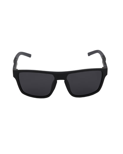 Black Toned with Black Polarised Lens Rectangle Sunglass for men