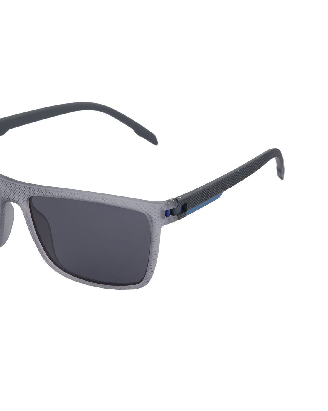 Blue with Grey Toned with Blue Polarised Lens Wayfarer Sunglass for men