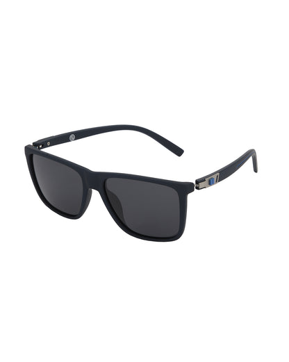Blue Toned with Blue Polarised Lens Rectangle Sunglass for men