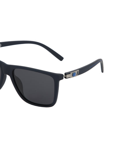 Blue Toned with Blue Polarised Lens Rectangle Sunglass for men