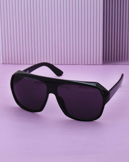 Black Toned with Polycarbonate UV Protected Lens Oversized Sunglass for women