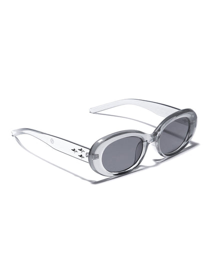 Grey Toned with Polycarbonate UV Protected Lens Oval Sunglass for women