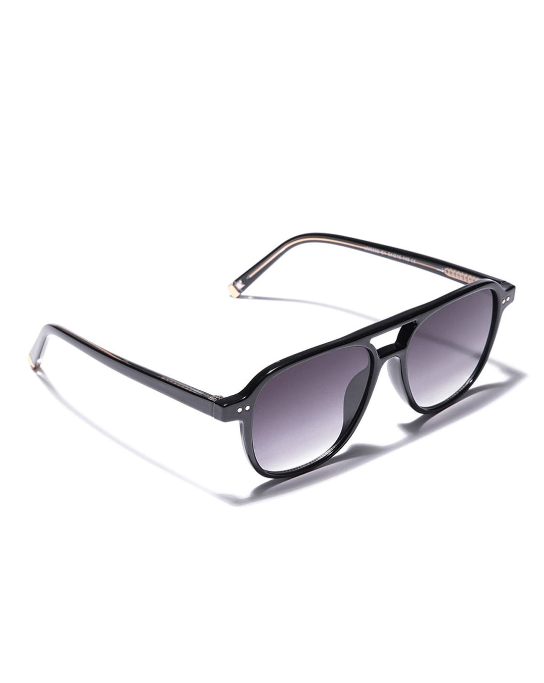 Black Toned with Polycarbonate UV Protected Lens Rectangle Sunglass for Unisex