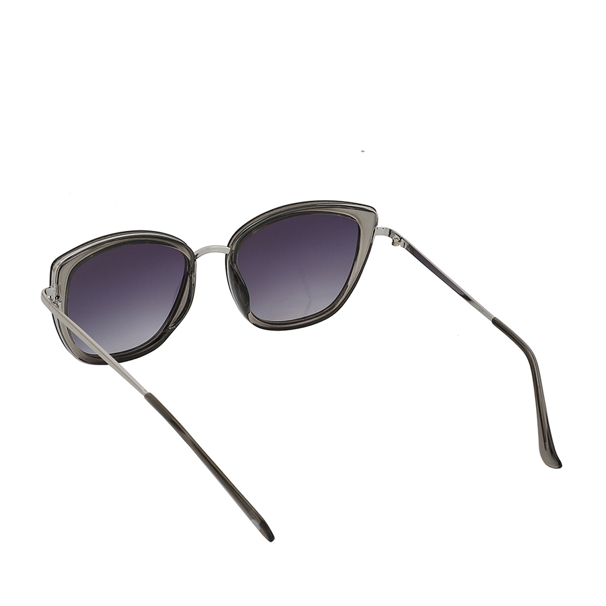 Carlton London Silver Toned Uv Protected Cateye Sunglasses For Women