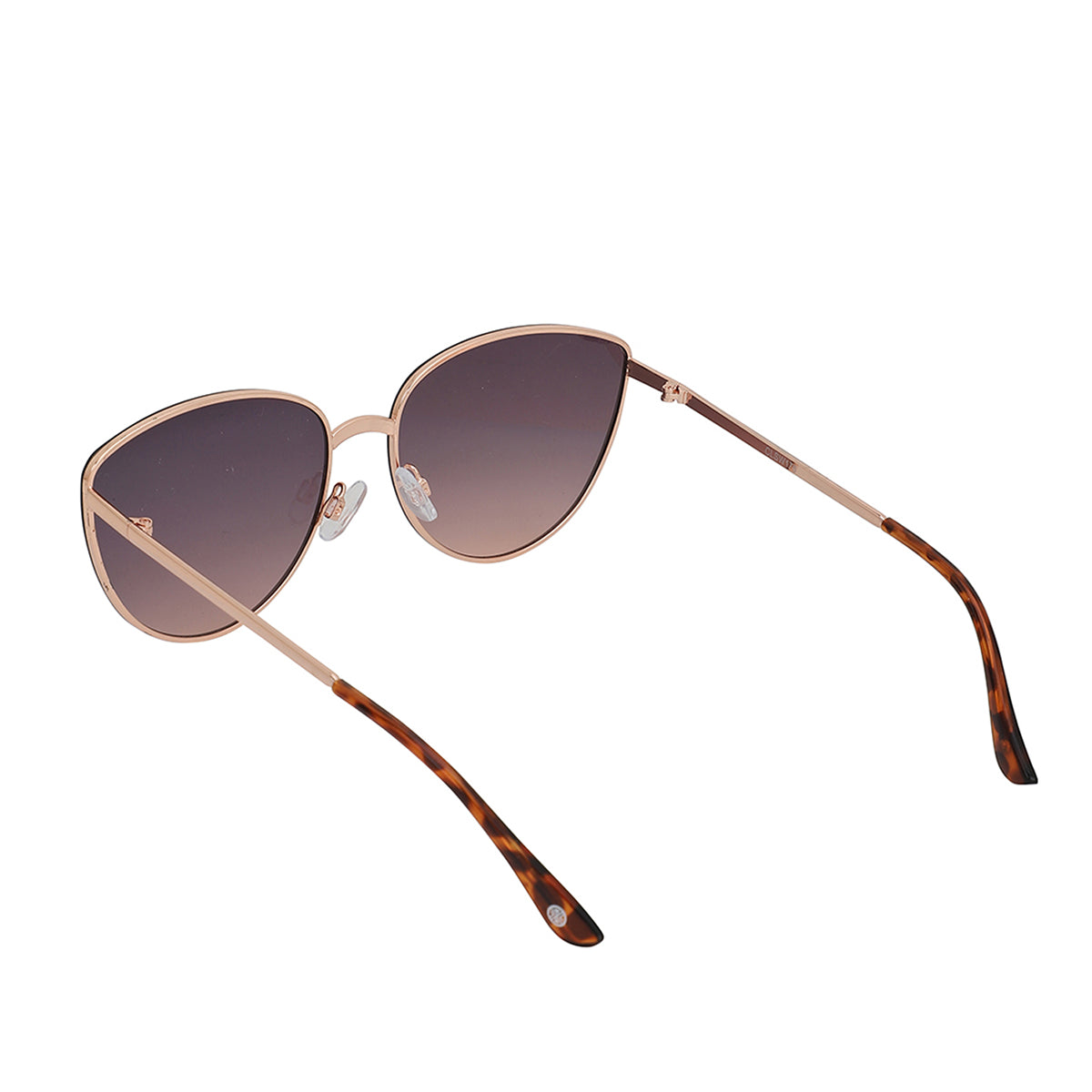 Carlton London Rose Gold &amp; Brown Toned Uv Protected Cateye Sunglasses For Women
