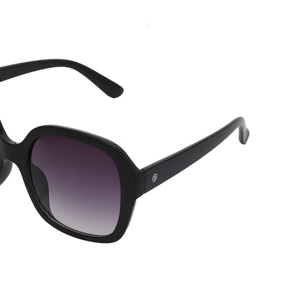 Carlton London Black Toned Uv Protected Oversized Sunglasses For Women