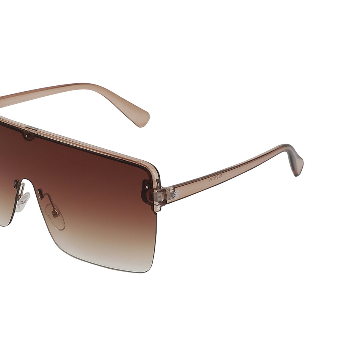 Carlton London Brown Toned Uv Protected Shield Sunglasses For Women