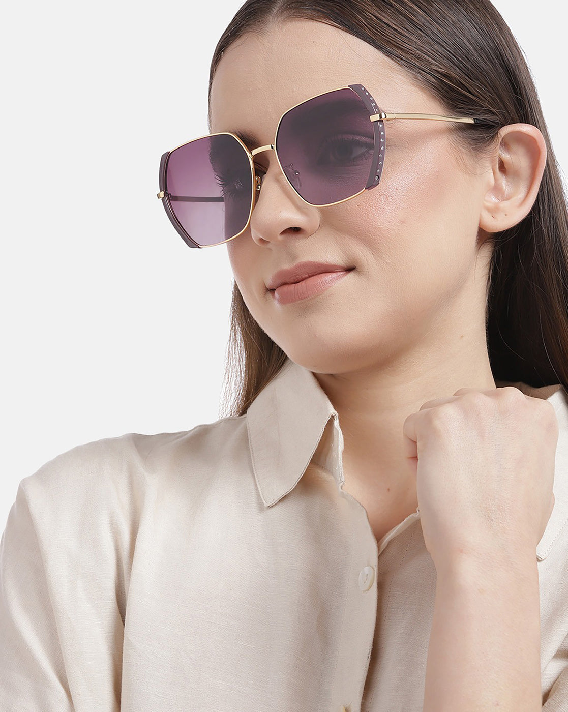 Carlton London Oversized Sunglasses With Uv Protected Lens For Women