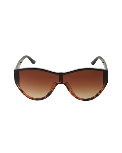 Double Toned With Uv Protected Shield Sunglass For Women