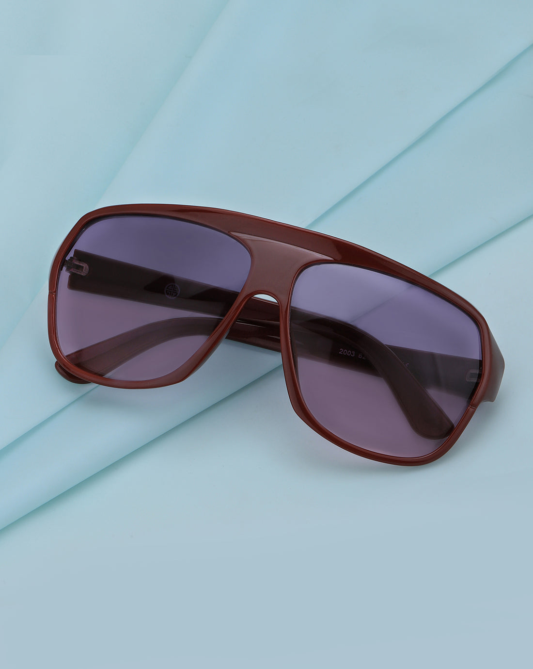 Maroon Toned with Polycarbonate UV Protected Lens Oversized Sunglass for women