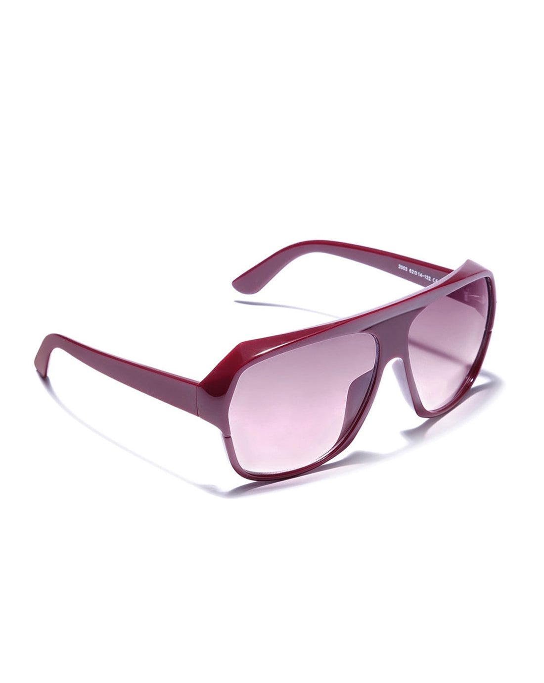 Maroon Toned with Polycarbonate UV Protected Lens Oversized Sunglass for women