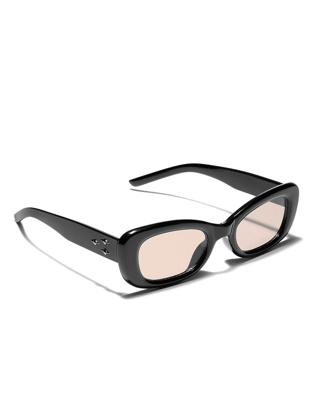 Black Toned with Polycarbonate UV Protected Lens Rectangle Sunglass for women