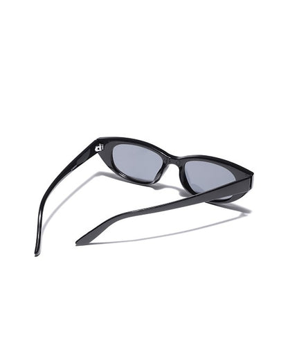 Black Toned with Black Polarised Lens Cat Eye Sunglass