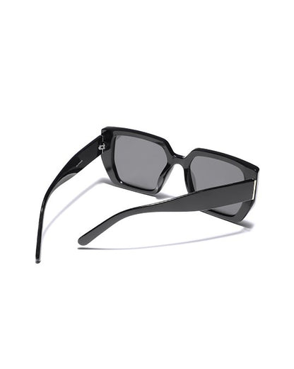 Black Toned with Black Polarized Lens Oversized Sunglasses