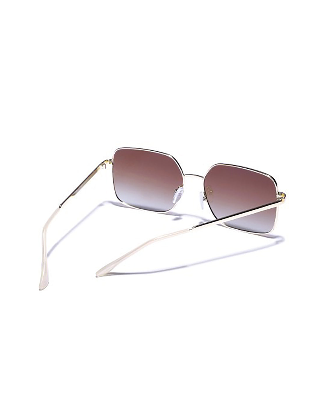 Gold Toned with Brown Polarised Lens Oversized Sunglass