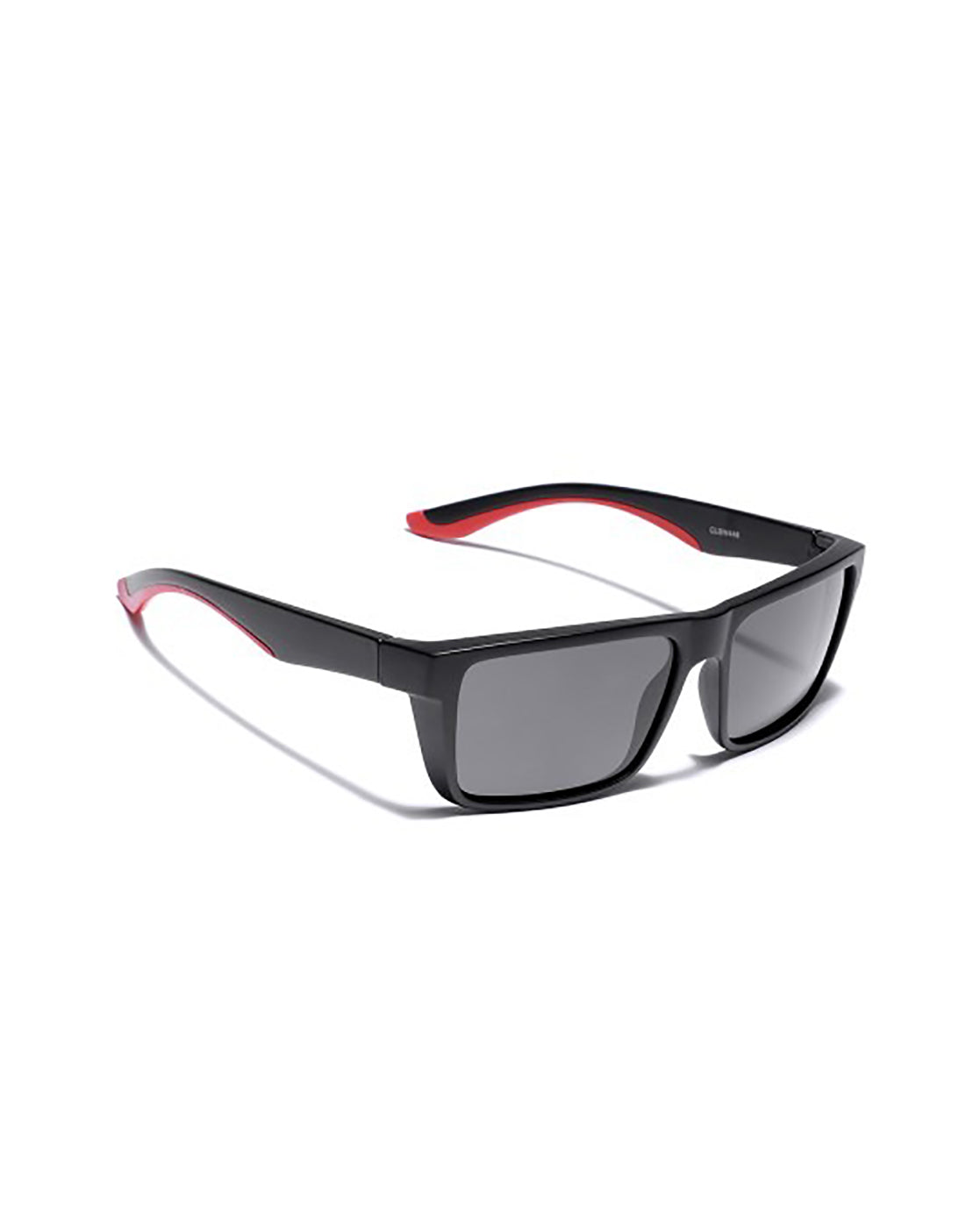 Black and Red Toned with Black Polarised Lens Square Sunglass