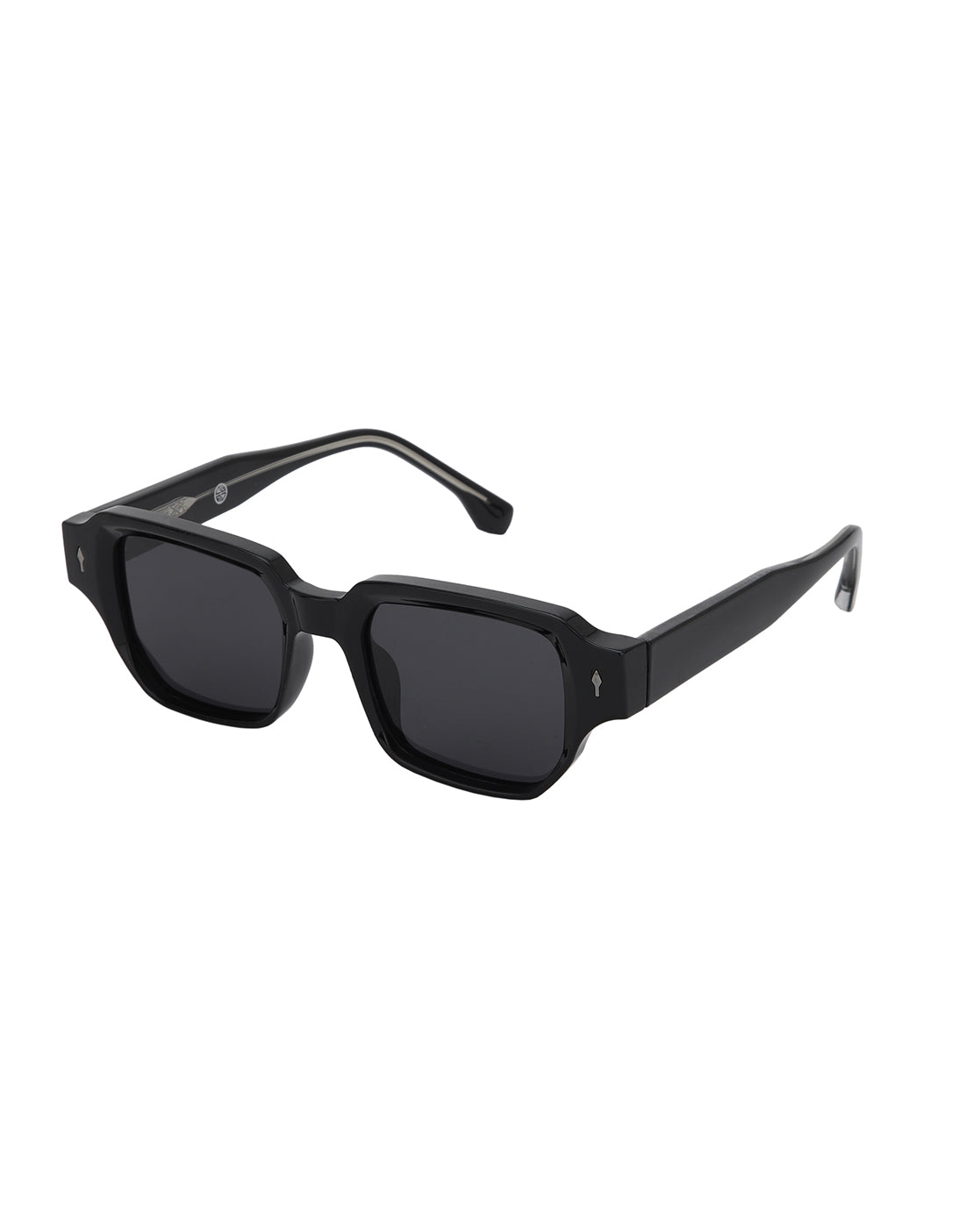 Black Toned with Blue Polarised Lens Wayfarer Sunglass for women