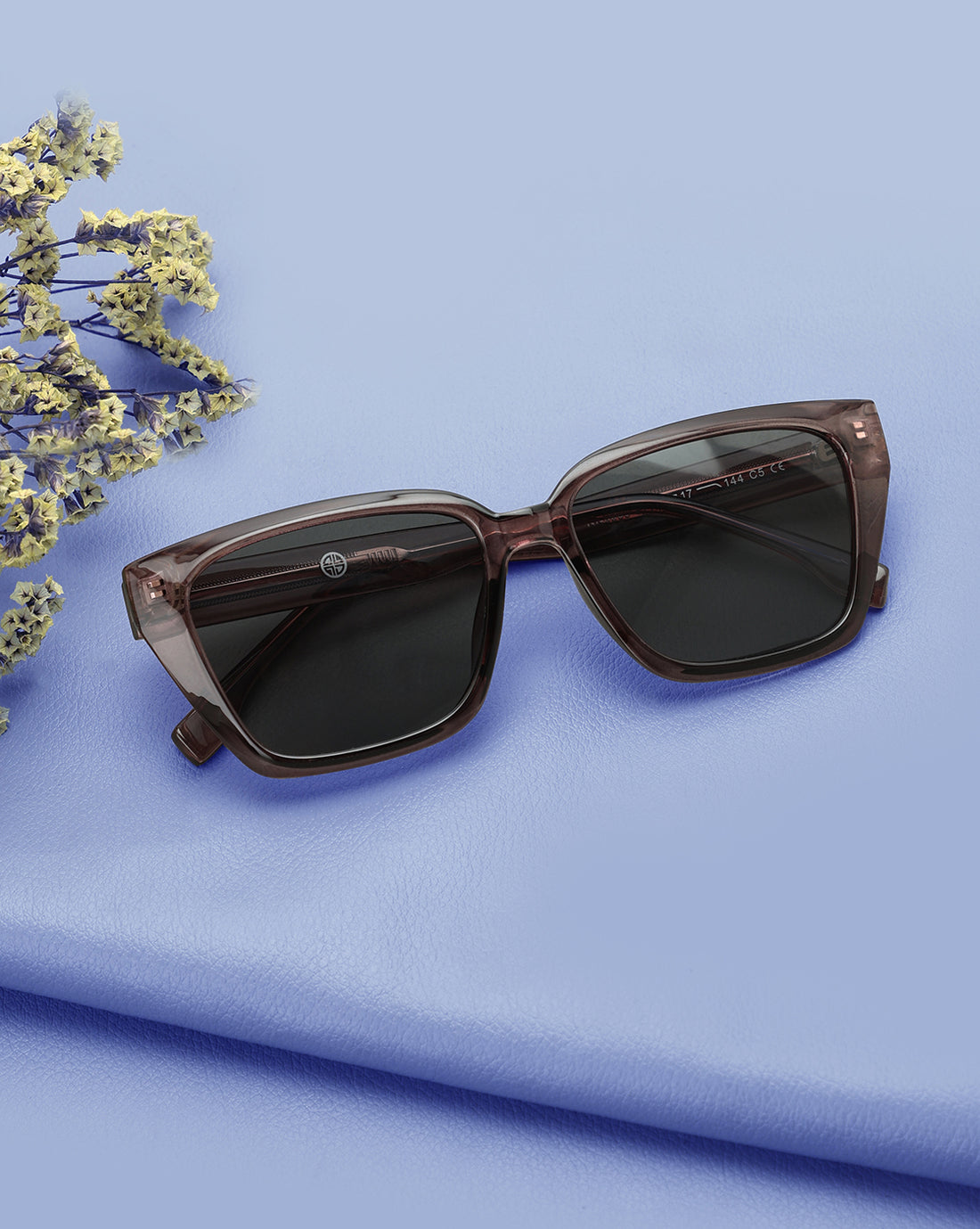 Brown Toned with Polarised Lens Rectangle Sunglass for women
