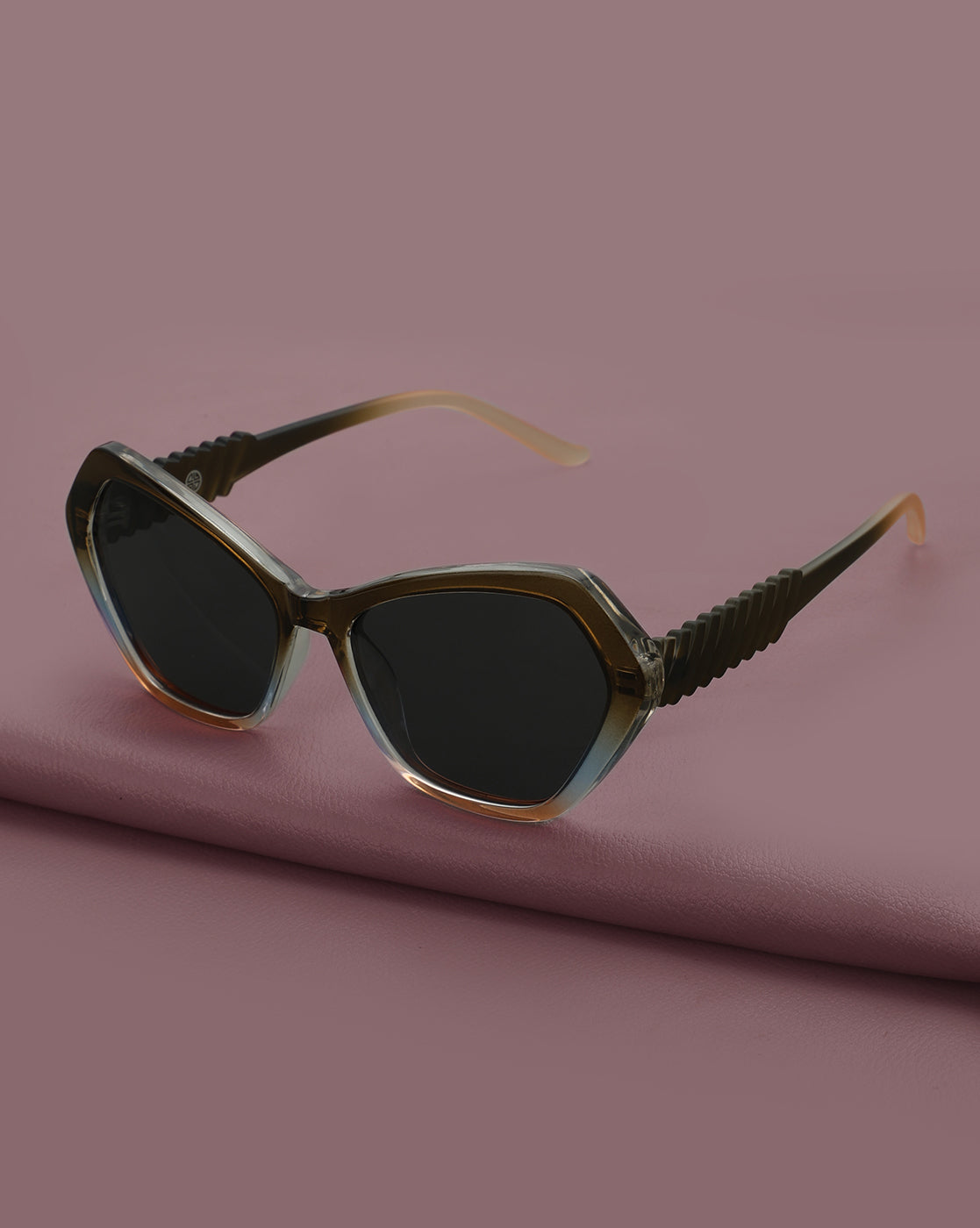 Multi Toned with Polarised Lens Butterfly Sunglass for women