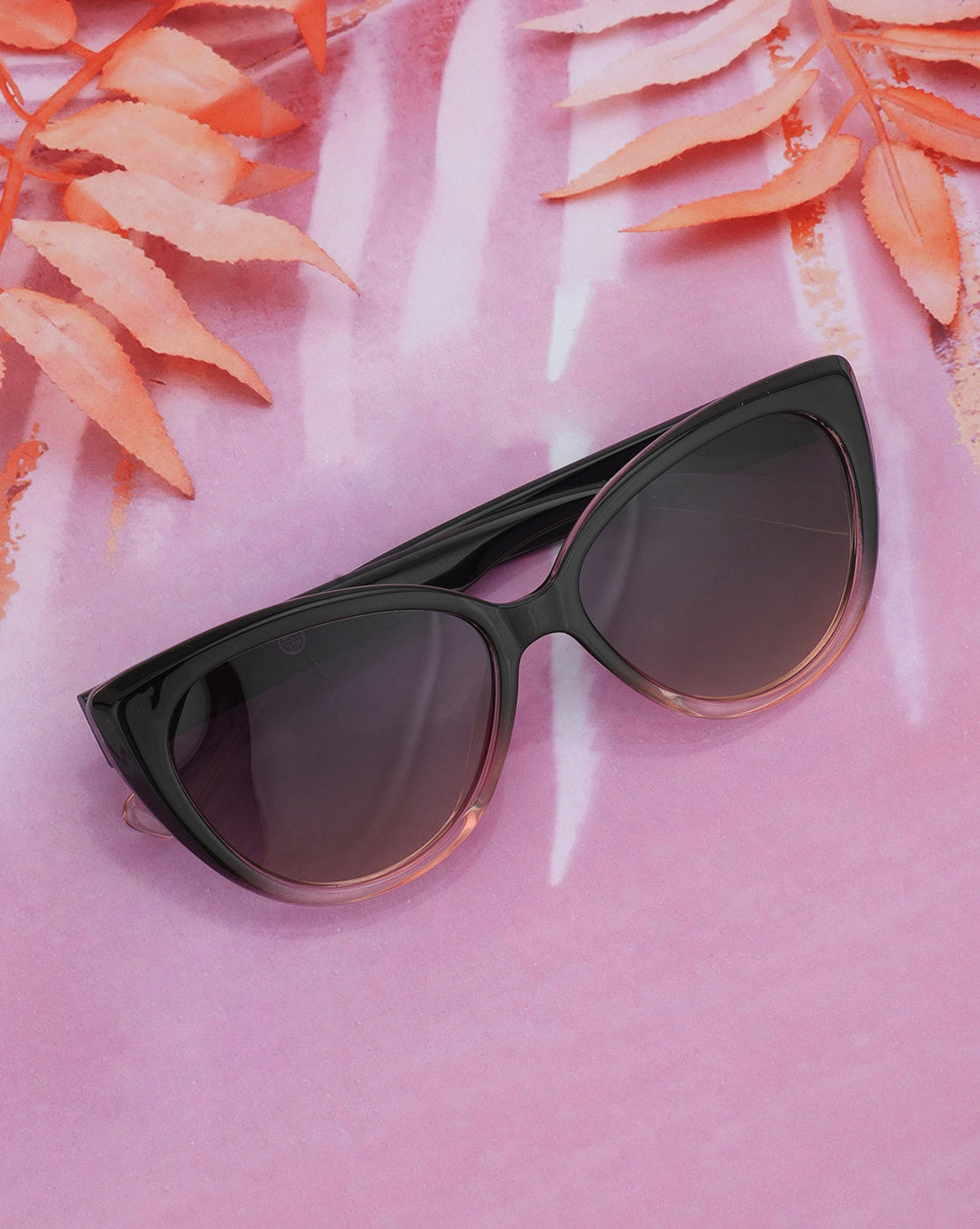 Black and Pink Toned with Polarised Cat Eye Sunglass for women