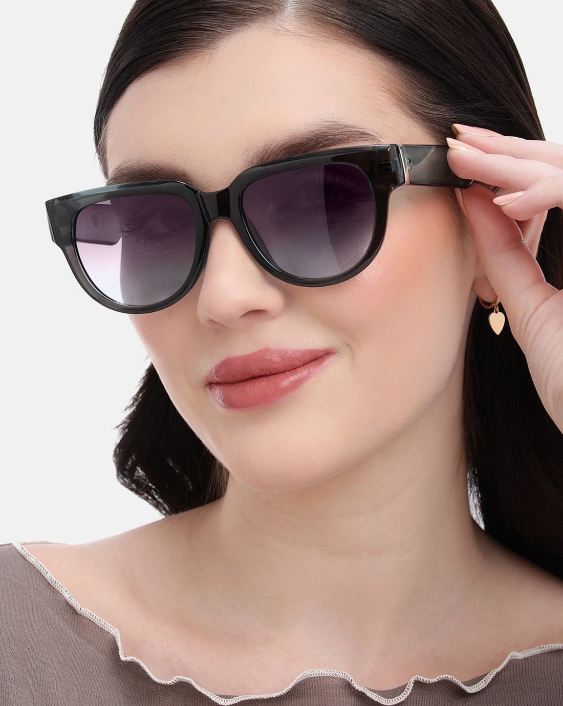 Grey Toned with Polarised Lens Cateye Sunlass for women