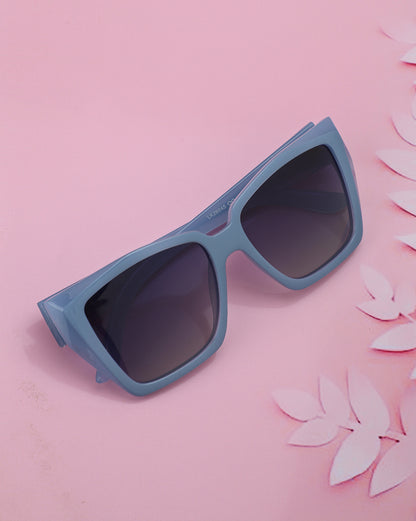 Blue Toned with Polarised Lens Oversized Sunglass for women