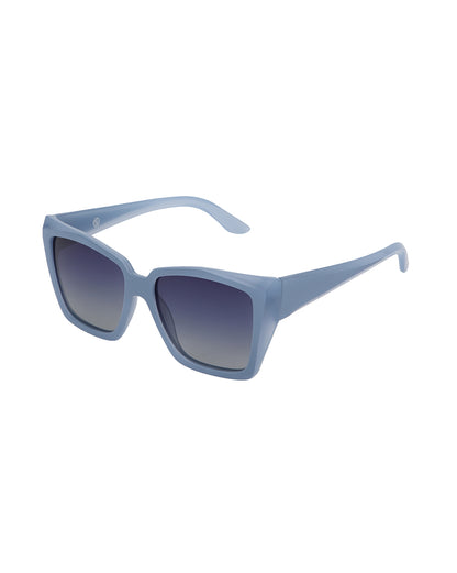 Blue Toned with Polarised Lens Oversized Sunglass for women