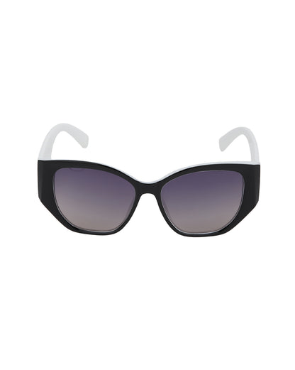 Black and White Toned with Polarised Lens Oversized Sunglass for women