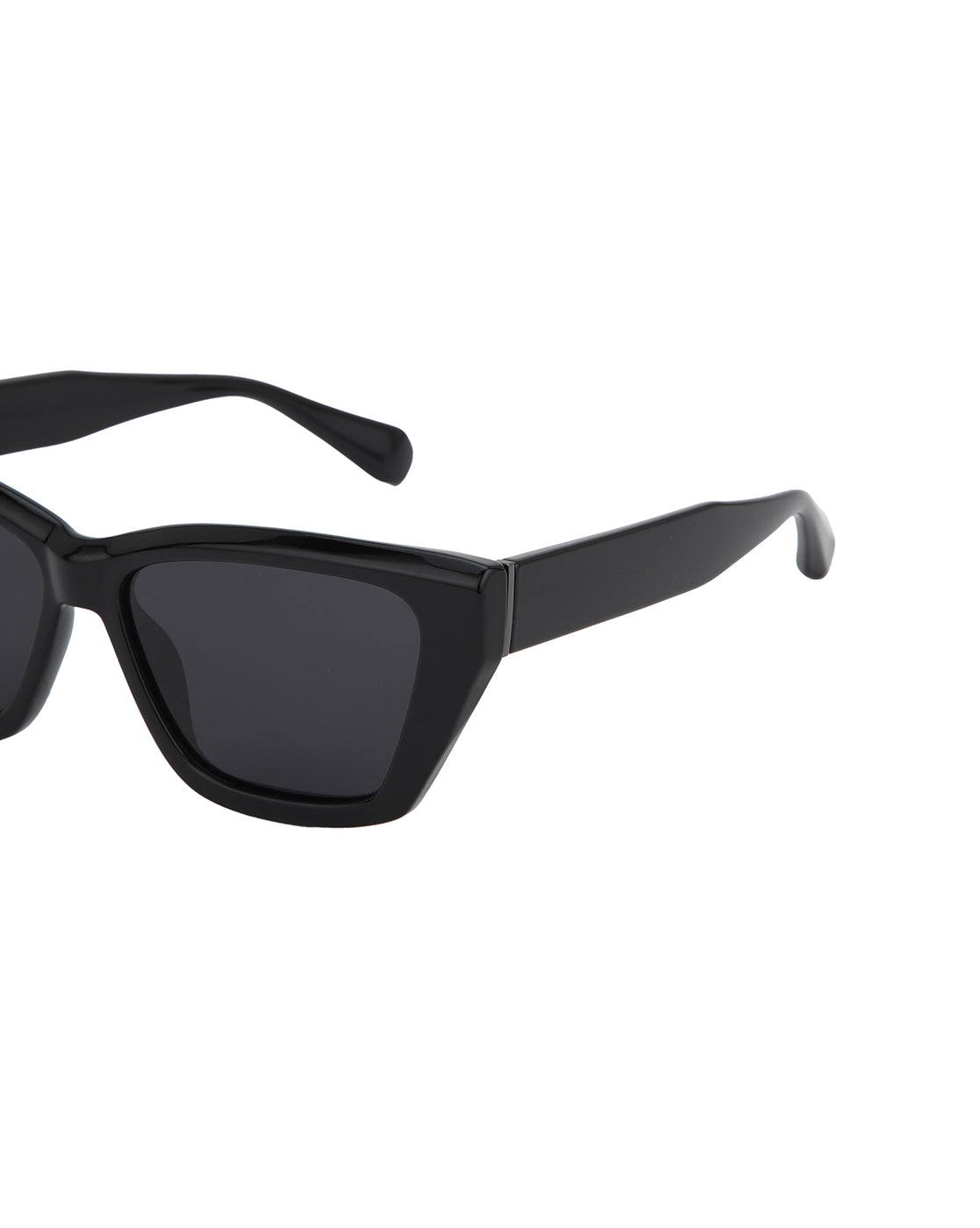 Black Toned with Black Polarised Lens Rectangle Sunglass for women