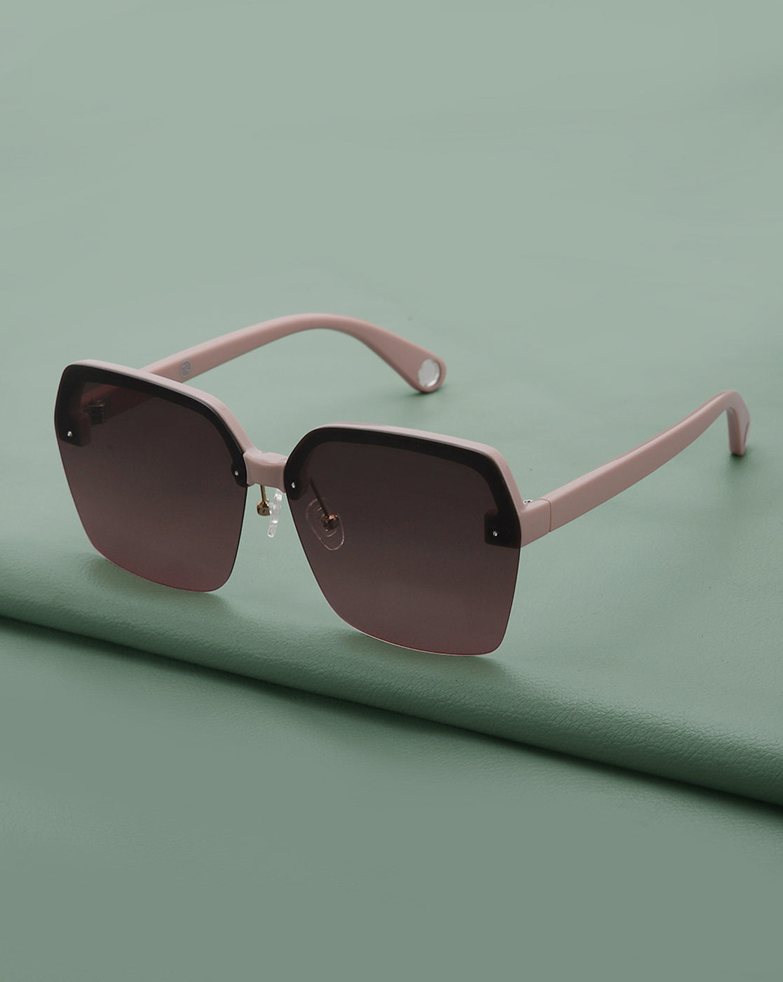 Peach Toned with Brown Polarised Lens Oversized Sunglass for women