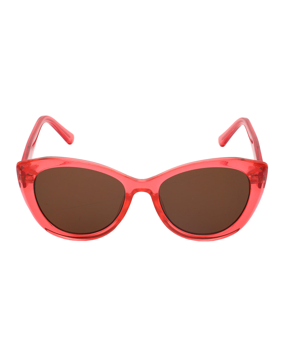 Red Toned with UV Protected Lens Cat Eye Sunglasses for women
